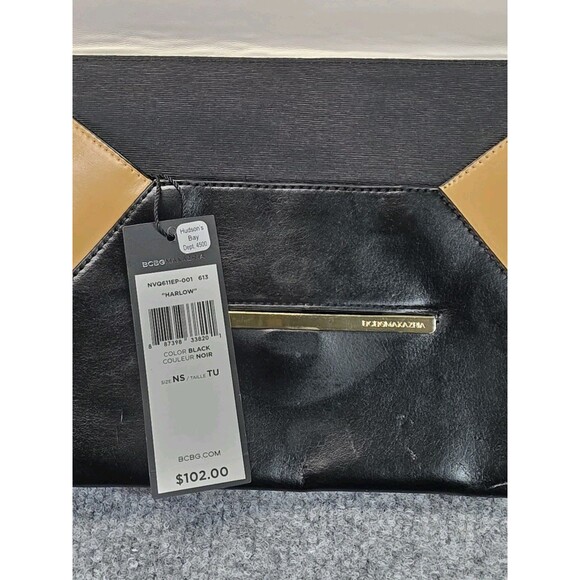 BCBG Maxazria Vegan Faux Leather Envelope Bag 11X8 Multicolor - Picture 3 of 5
